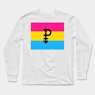 Pansexual Pride Flag Symbol Long Sleeve T-Shirt